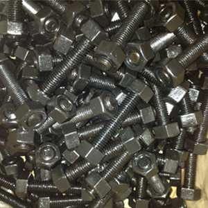 ASTM A194 2H Stud Bolts, Black Coating