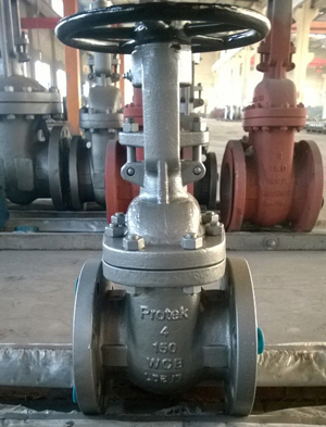 ASTM A216 Cast Steel Gate Valve, Rising Stem, 150LB, RF