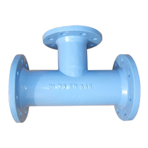 Ductile Iron Pipe Tee, All Flanged Ends